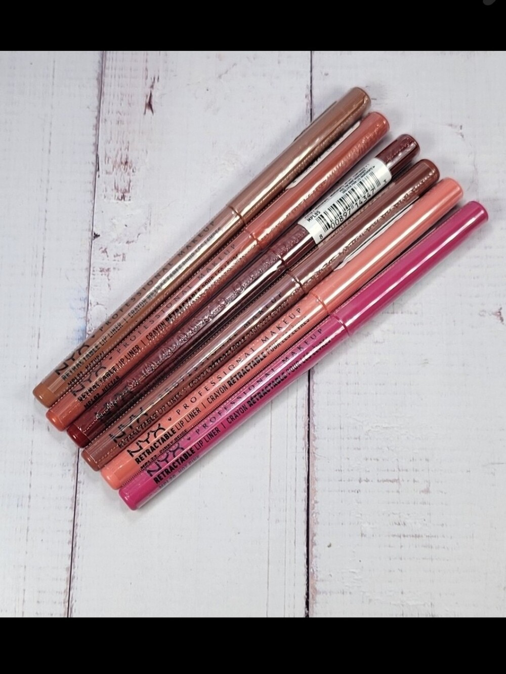 Nyx 6 Piece Retractable Lip Liner Bundle NEW!